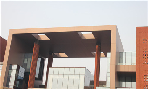 Beijing Life Science Park - external wall titanium zinc honeycomb panel