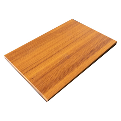 Honeycomb panel with wood veneer